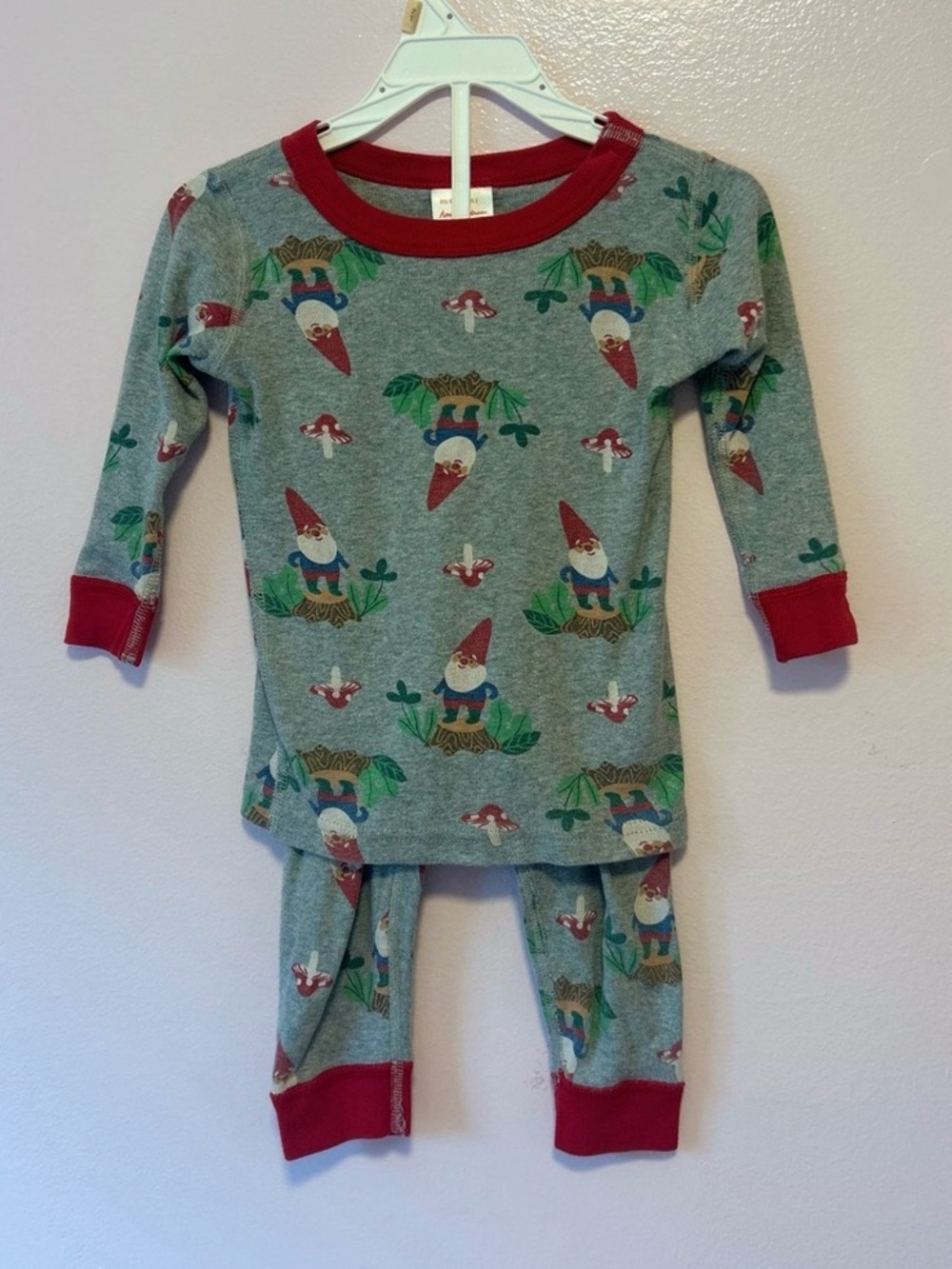 Hanna Andersson Gnome and Mushroom Pjs Sz 80/85 2t